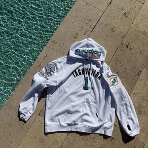 Miami Dolphins Tagovailoa #1 White Hoodie Sweatshirt XXL